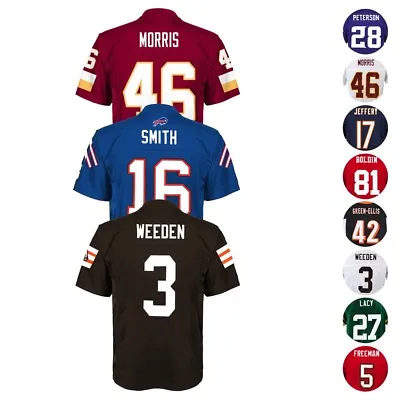 NFL Mid Tier Licensed Team Player Official Home Away Alt Jersey Boys Size (4-7) • $7.49