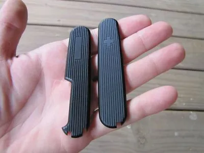 Swissbianco Matte Black Ribbed Alox Scales For Victorinox 91mm Swiss Army Knives • $42.50