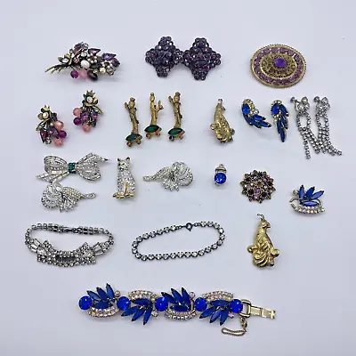 VTG & Antique Lot Rhinestone W/ Czech Glass Jewelry Sets DeNicola Carolee • $249.99