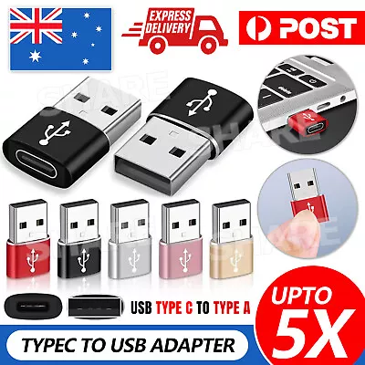 USB Type A Male To USB C Type C Female Charging Port Adapter Fast Converter OTG • $2.95