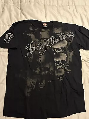 Harley Davidson Barnett's Las Cruces XL Shirt New Mexico Skull Motorcycle • $15