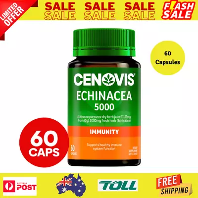 Cenovis Echinacea 5000 For Immune Support 60 Capsules • $18.94