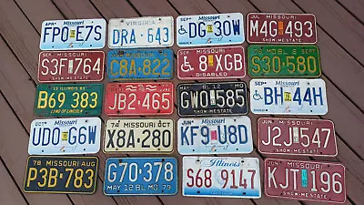 VTG License Plate Lot Of 20/man Cave Garage/vtg Automotive • $23.09