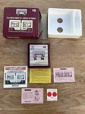 Nintendo GAME & WATCH - MARIO BROS LCD Vintage Handheld - With Box And Paperwork • £56