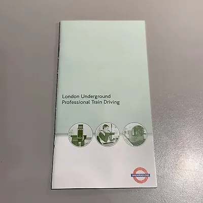 London Underground Professional Train Driving Booklet May 2002 Version 1 VGC • £9.99