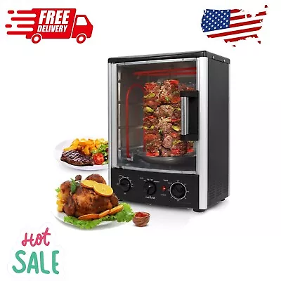 Nutrichef Upgraded Multi-Function Rotisserie Oven Vertical Countertop 2 Shelves • $90.99