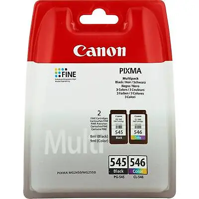 £29.49 • Buy Canon 545 And 546 Combo Pack Ink Cartridges For PIXMA Printer