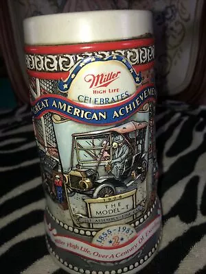 Miller High Life Great American Achievements 1908 The Model-T Beer Stein • $12.74