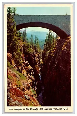 Box Canyon Bridge Mt Rainier National Park Washington WA UNP Chrome Postcard T21 • $1.95