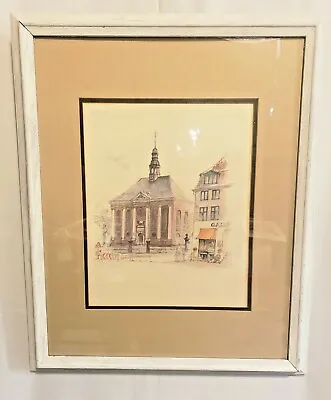 Mads Stage COPENHAGEN Signed Framed Matted  Print  • $25.06