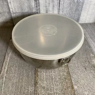 Revere Ware Small Metal Mixing Bowl With Plastic Lid Seals Well 6 3/4” • $16