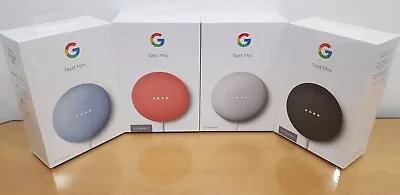 Brand New Google Nest Mini 2nd Generation Smart Speaker Coral Chalk Sky Charcoal • $79.90