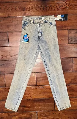 Vintage 1988 Sasson Men's Acid Wash Euro Blast Denim Jeans Size 32x38 DS NWT • $199
