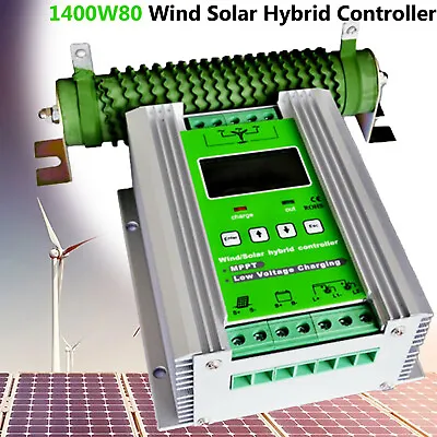 £189.01 • Buy Solar Charge Inverter Booster Controller  MPPT Hybrid Wind Turbine 12V 24V