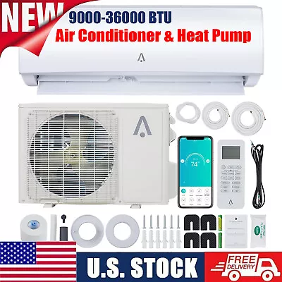 36000 24000 18000 12000 9000 BTU Air Conditioners Heat Pump Mini Split AC 19SEER • $529.99