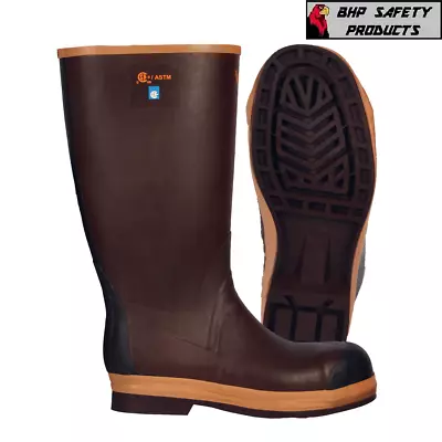 Viking VW22 Insulated Safety Work Boots With Steel Toe Brown Chemical Resistant • $105.50