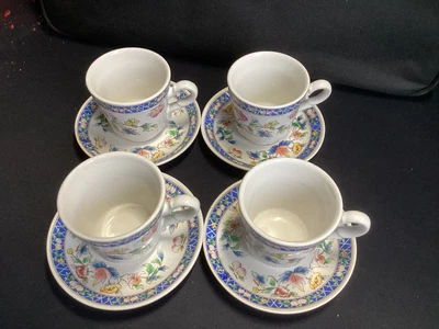 £12 • Buy French Vintage Bistro Coffee Cups Set Of 4