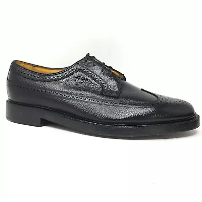 $441.32 • Buy NEW Florsheim Kenmoor V Cleat Longwing Oxfords Shoes Men's Size 12 E Wide Black