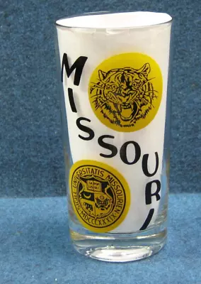 1966 Mizzou Tigers Drink Glass University Of Missouri Schedule On Glass • $24