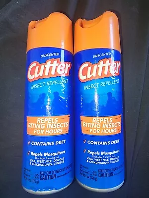 (2) Cutter Unscented Insect Repellent Aerosol 6 Oz🦟🦟🦟🚫🚫🚫 • $10.98