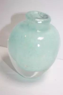 Unique Vintage Art Glass White Blue  Vase Paperweight – 436g Lot 22 • $20