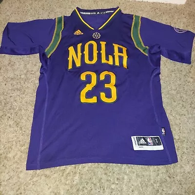 NBA New Orleans Pelicans Anthony Davis Jersey 23 Mardi Gras Alternate Men's S • $50