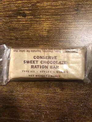 Vietnam War Era Sweet Chocolate Ration Bar From A Military Survival Kit Sealed • $69.99