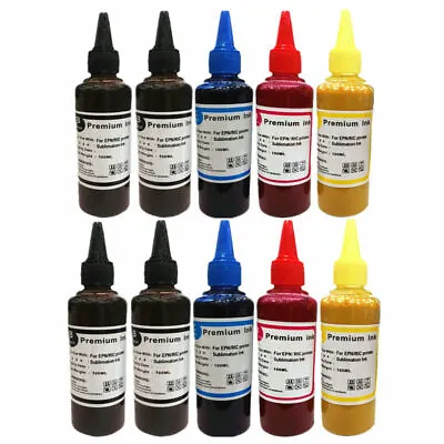 £39.95 • Buy 10 X 100ml Sublim Sharp Dye Sub Sublimation Ink 4 Colour Set Fits Epson Printers