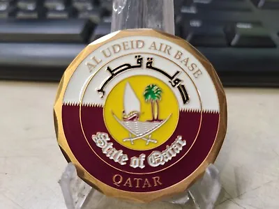 Qatar Emiri Air Force Al Udeid Air Base Challenge Coin • $64.95