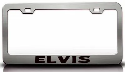ELVIS Male Steel Metal Auto License Plate Frame • $15.95