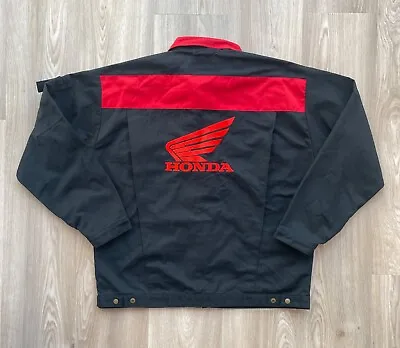 Vintage Honda Embroidered Logo Racing Jacket • $100