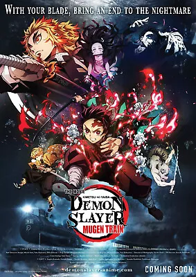 368716 Demon Slayer The Movie: Mugen Train Movie Bryce Papenbrook Poster • $45.95