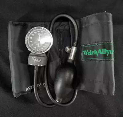 Tycos Welch Allyn Manual Blood Pressure Set - Large Adult Cuff Bulb And Case • $135
