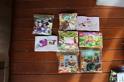 Bulk Bundle Lot Of LEGO City Friends Pieces Bricks 5 Sets : 3942 60156 6192 • $70