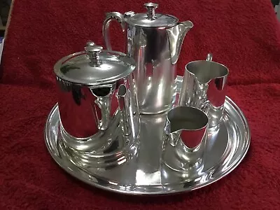 4 Piece Silver Plate Tea Service C 1960 John Sanderson Sheffield A1 EPNS • £90