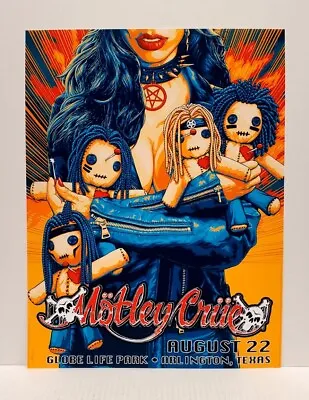 Motley Crue ARLINGTON Poster 8/22/ 2022 Stadium Tour 13 X 17 Lithograph Reprint • $59.95