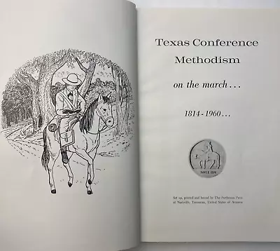 Texas Conference Methodism On The March 1814-1960 Map Methodist Church Religion • $27.58