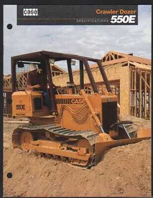 CASE  550E  Crawler Tractor Dozer Brochure Leaflet • £7.50