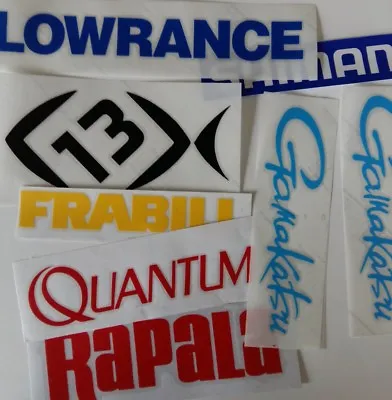 $9.99 • Buy LOT Of (8) Fishing Decals Fishing Stickers For Brand Lovers