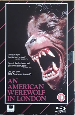 £4 • Buy AN AMERICAN WEREWOLF IN LONDON - VHS RETRO PACKAGING BLU-RAY+DVD Like New
