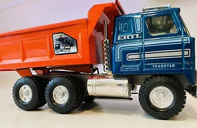 Vintage Ertl Pressed Steel Automatic Hydraulic Dump Truck Great Shape. • $50