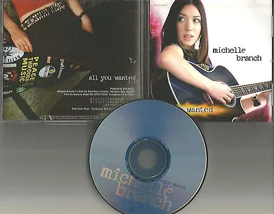 MICHELLE BRANCH All You Wanted PROMO Radio DJ CD Single 2001 USA MINT 100785 • $24.99