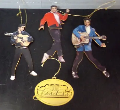 Elvis Presley Christmas Ornament Lot (4) • $24.95