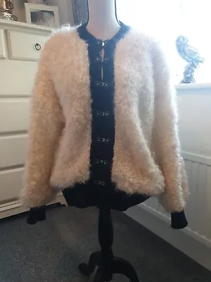 100%Real Lamb Fur Coat Curly Magnolian Wool Sheep Fur  Jacket Womens One Size  • £70