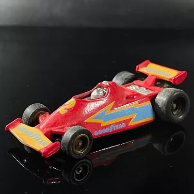 Vintage MC TOY Diecast Indy Car Fomular 1 Racing Red Simpson #2 Rubber Tires • $4.99