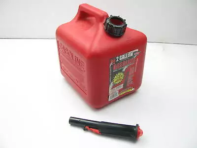 Midwest Can 2300 2 Gallon Red Plastic Gas Can With Quick Flow Spout • $24.99