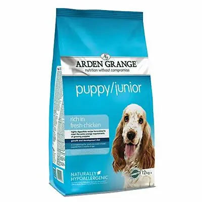 £53.99 • Buy Arden Grange Puppy/Junior Dry Dog Food Rich In Fresh Chicken, 12 Kg