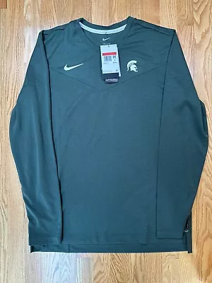 Nike Men’s L On-Field Dri-Fit Michigan State Spartans Long Sleeve DN5915-397 • $28.80