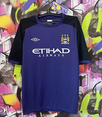 Manchester City FC 2012 2013 Football Shirt Soccer Jersey Training Umbro Mens XL • $49.99