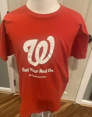 Washington Nationals Get Your Red On XXL 2XL TShirt • $13